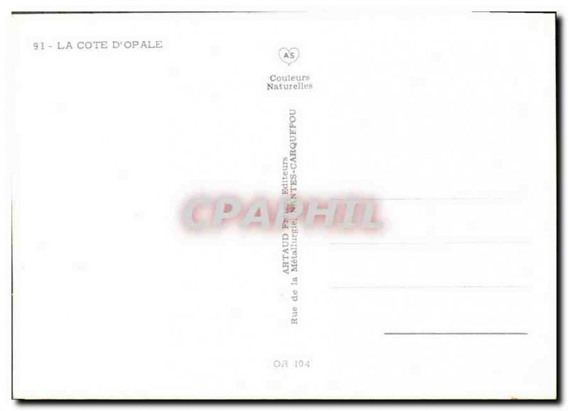 Modern Postcard The twilight in Cote d'Opale