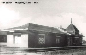 Mesquite Texas Train Station Real Photo Real Photo Postcard AA16648