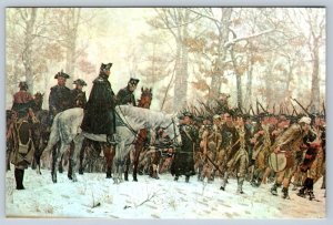 Washington, March To Valley Forge, William B.T. Trego, Vintage Chrome Postcard