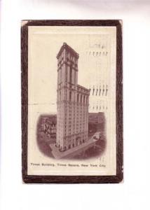 Times Building, New York City, Used 1910 Glen Cove Cancel