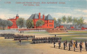 J29/ Fort Collins Colorado Postcard c10 Agricultural College Cadet Parade 328