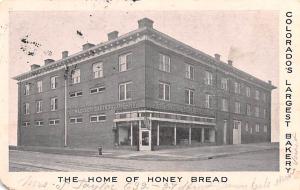 Home of Honey Bread Advertising 1910 missing left bottom corner, writing on f...