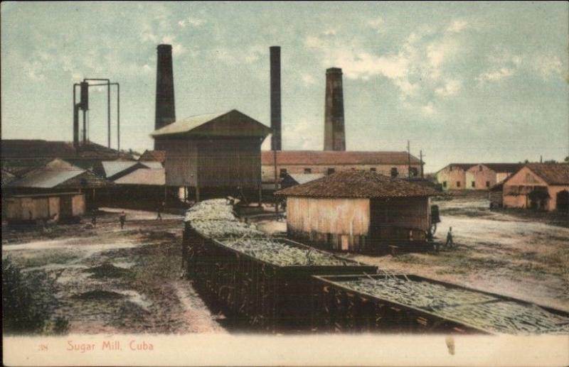 Cuba - Cuban Sugar Mill - c1910 Postcard