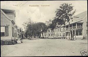 suriname, PARAMARIBO, Gravenstraat (1908) Stamp