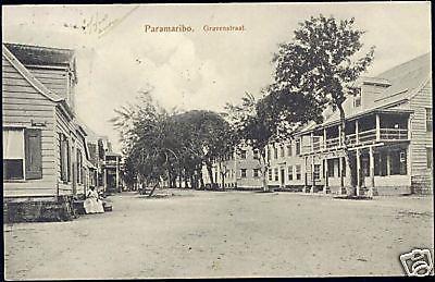 suriname, PARAMARIBO, Gravenstraat (1908) Stamp