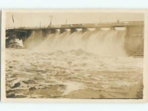 Old rppc BRIDGE SCENE Landscape Postcard AB2024