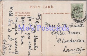 Genealogy Postcard - Rivett, Poplar Farm, Blundeston, Lowestoft, Suffolk  GL2036