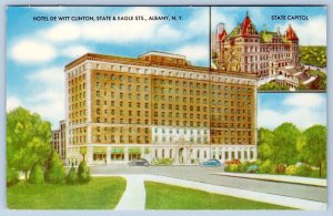 1940's THE DE WITT CLINTON ALBANY NEW YORK VINTAGE POSTCARD