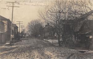 E80/ Chandlersville Ohio RPPC Postcard 1907 Main Street Homes