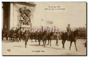 Old Postcard Paris Arc de Triomphe 14 July 1919 Defile Victory Army Sir Haig ...