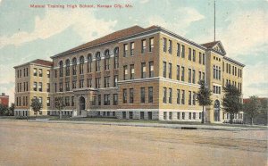 KANSAS CITY, Missouri MO    MANUAL TRAINING HIGH SCHOOL    ca1910's Postcard