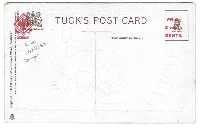 Dwig Artist Signed Tuck Postcard Smile While You're Awake 