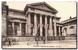 Old Postcard Nimes Courthouse