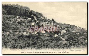 Postcard Old Cabbe Roquebrune General view