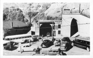 Autos Bus 1940s Tourist Traffic Upper Portal Bingham Canyon Utah RPPC 2934