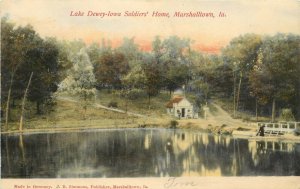 Wheelock Postcard; Lake Dewey Iowa Soldiers Home, Marshalltown IA Marshall Co.