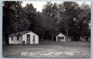 1952 Elm Haven Resort Cabins 2 3 4 Rush Lake Ottertail MN RPPC Photo Postcard