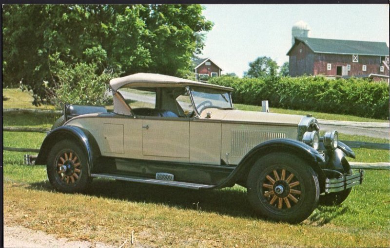 Classic Car Postcard 1927 BUICK Roadster