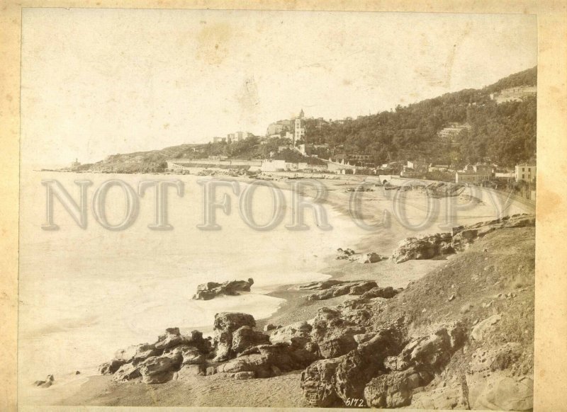 3099497 1860-70 ITALIAN Riviera BIG vintage CABINET PHOTO