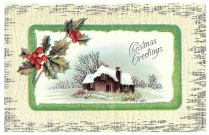 Noël Voeux Vintage Noël en Relief Carte Postale Séries 15A 