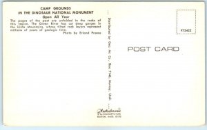 Postcard - Camp Grounds In The Dinosaur National Monument - Jensen, Utah 