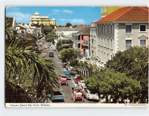 Postcard Nassau's famous Bay Street, Nassau, Bahamas
