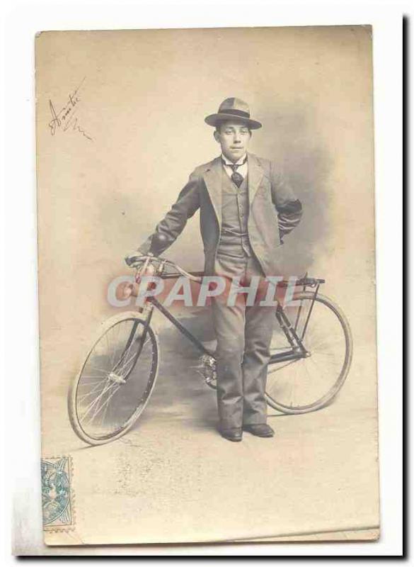 Old postcard cycling (bike)