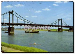 Modern Postcard Krefeld Rheinbrucke