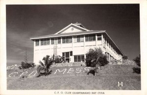 Guantanamo Bay Cuba CPO Club Real Photo Vintage Postcard AA20203