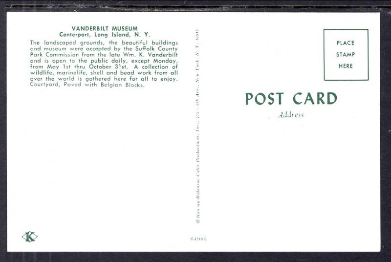 Vanderbilt Museum,Centerpoint,Long Island,NY BIN