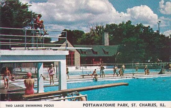 Illinois Saint Charles Two Large Swimming Pools Pottawatomie Park