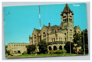 Vintage 1961 Postcard Victoria County Courthouse Jail Tax Assessor Victoria TX