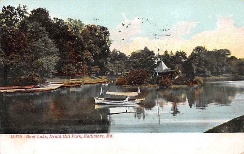 Boat Lake, Druid Hill Park Baltimore, Maryland MD