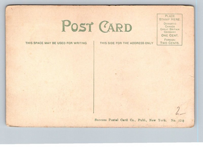 Hudson River  Tunnel Curve  New York City   Postcard