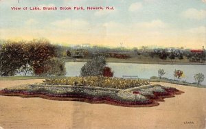 View of Lake, Branch Brook Park in Newark, New Jersey