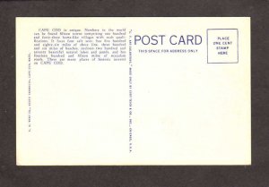 MA Cape Cod Poem Windmill Ethel B Caulfield Mass Massachusetts Postcard