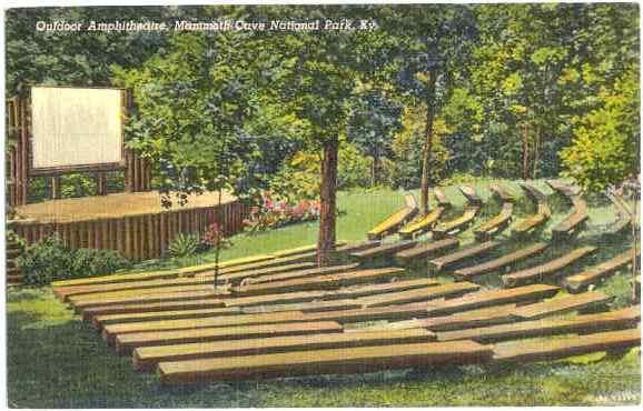 Outdoor Amphitheatre, Mammoth Cave National Park, Kentucky, KY, Linen