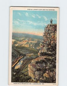 Postcard View Of Lover's Leap And The Narrows, From Wills Mountain Inn, Maryland
