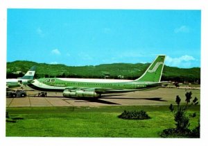 San Colombia  Boeing 720 HK 676 at Guatemala 1977 Airplane Postcard