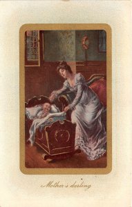 Lot 94 mother s darling woman with child postcard parent