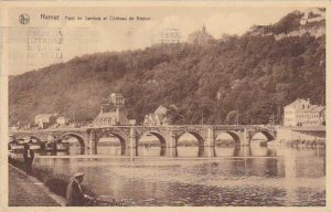 Belgium Namur Pont de Jambes et Chateau de Namur 1938