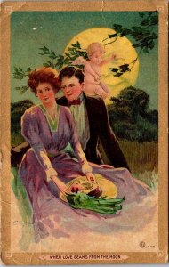 Romantic Couple When Love Beams From The Sun