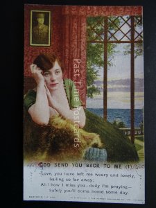 GOD SEND YOU BACK TO ME - Bamforth Song Cards set of 3 No.5035