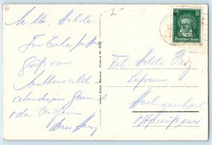 Bavaria Germany Postcard Mittenwald Street Section c1940's Vintage Posted