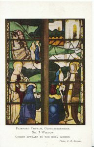 Gloucestershire Postcard - Fairford Church - Window - Ref ZZ5489