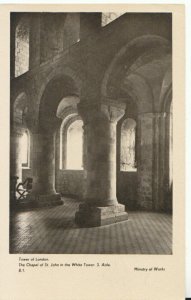 London Postcard - Tower of London - Chapel of St John in White Tower Ref TZ3392