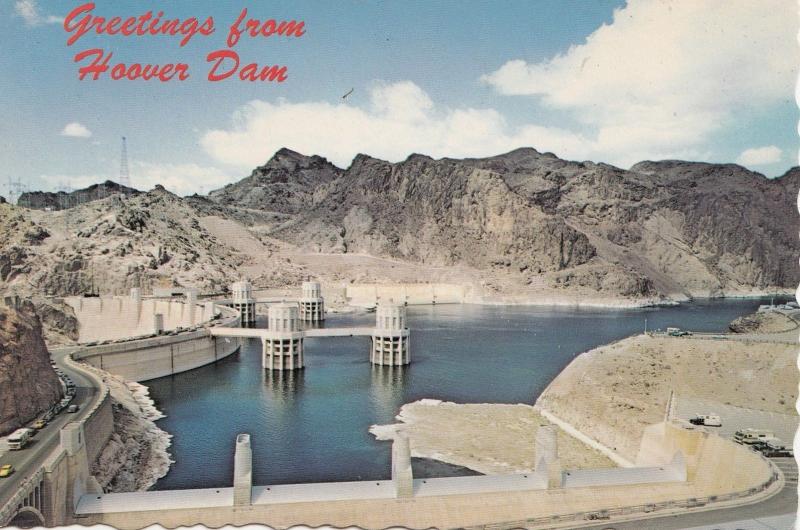 BF18744 hoover dam the highest dam in the workd nevada USA  front/back image