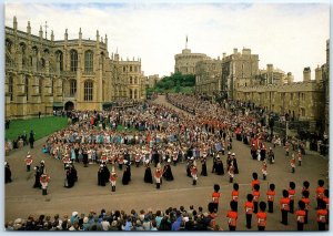 Postcard - The Garter Procession at Windsor Castle - Windsor, England