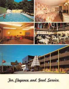 Manhassett Long Island New York Royal Inn Motor Lodge Bi-Fold Postcard J64480
