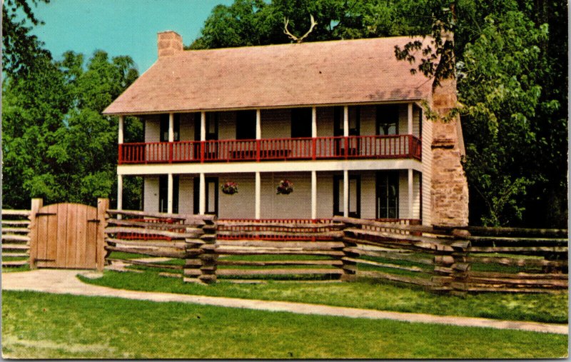 Vtg 1960s Elkhorn Tavern Pea Ridge National Military Park Arkansas AR Postcard